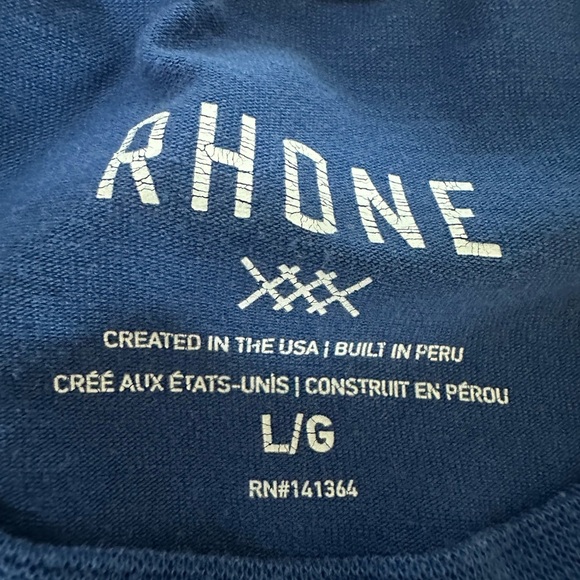 Rhône men’s Blue Tee Large - Picture 4 of 6